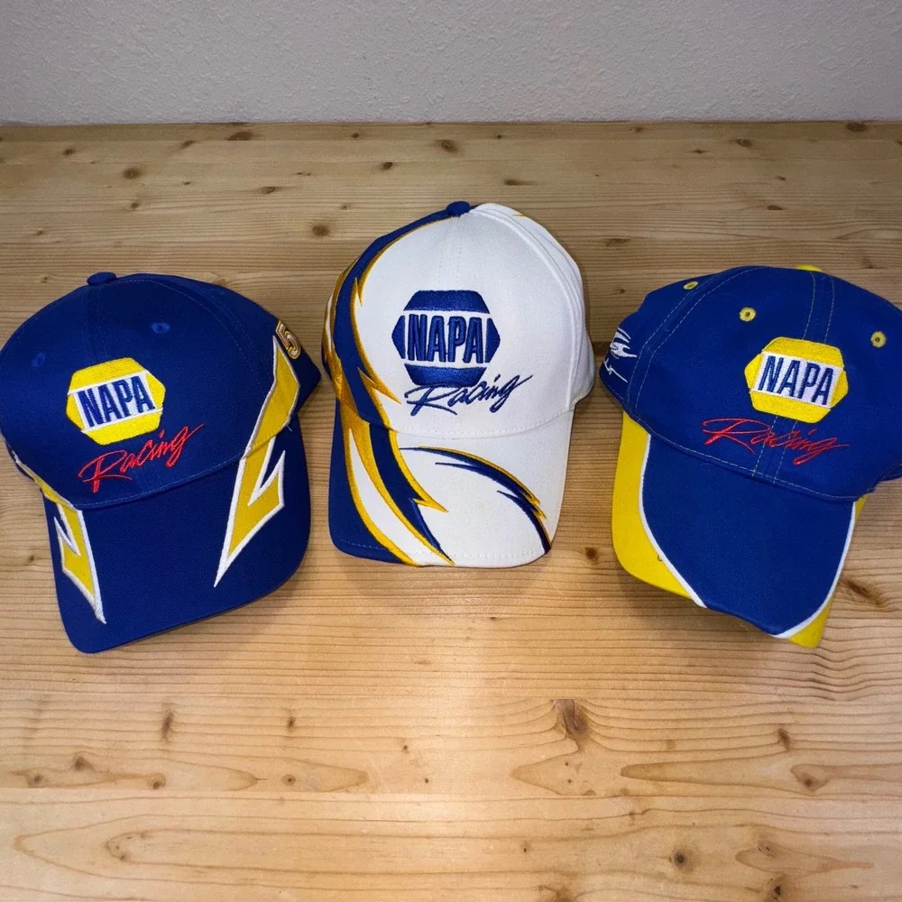 Lot 3 Michael Waltrip NAPA Racing Hats Chase Authentics NASCAR #15 #55 Lightning